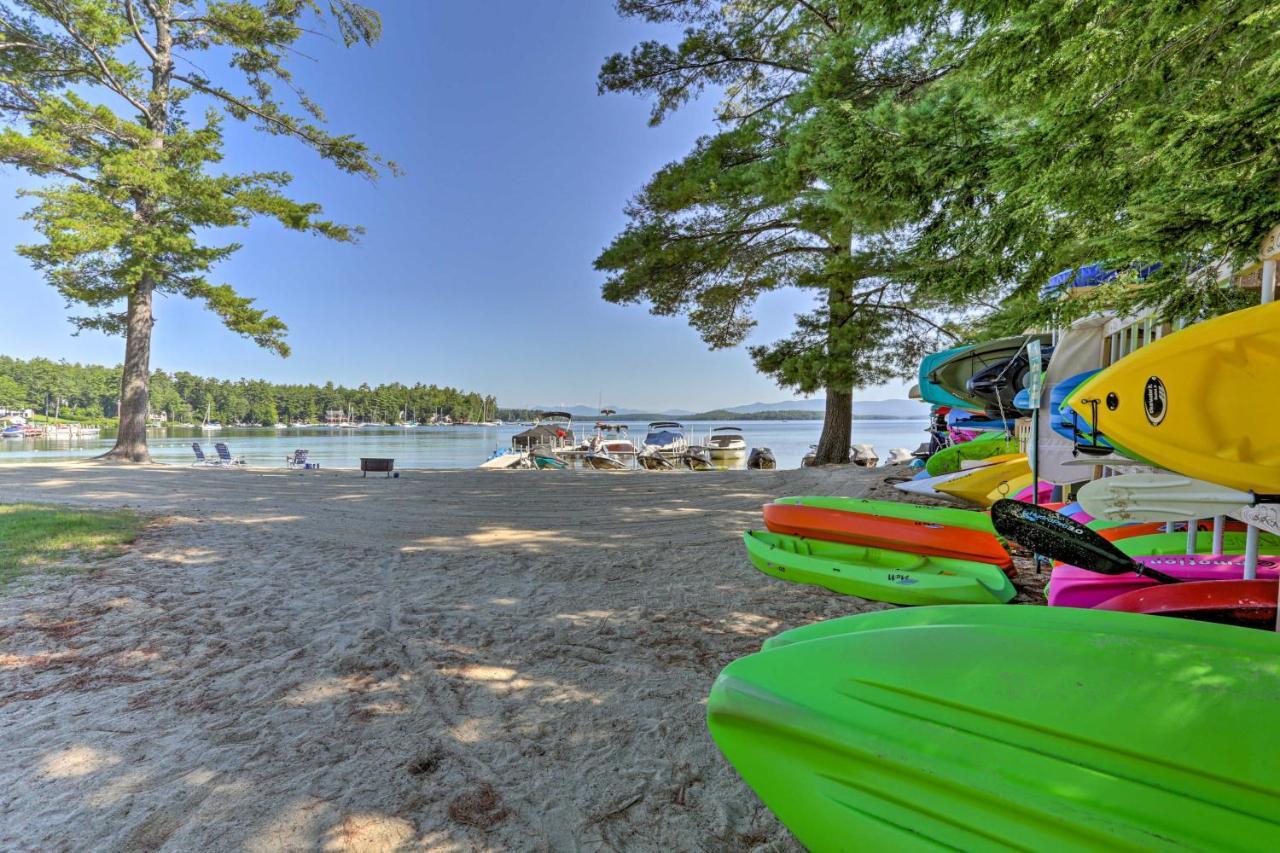 Lake Getaway Walk Across Street To Private Beach! Gilford Eksteriør billede